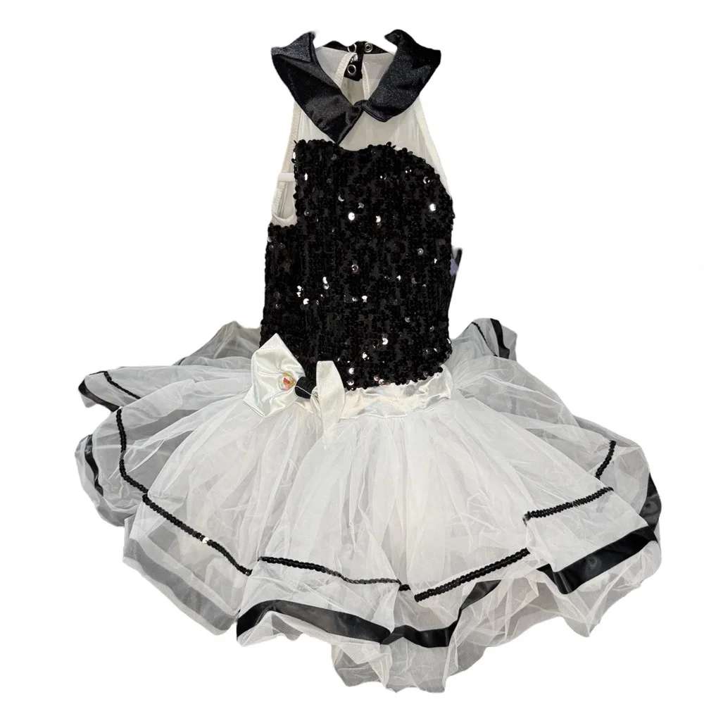 Weissman Showtime | This Old Man Black and White Tuxedo Style Dance Costume, IC